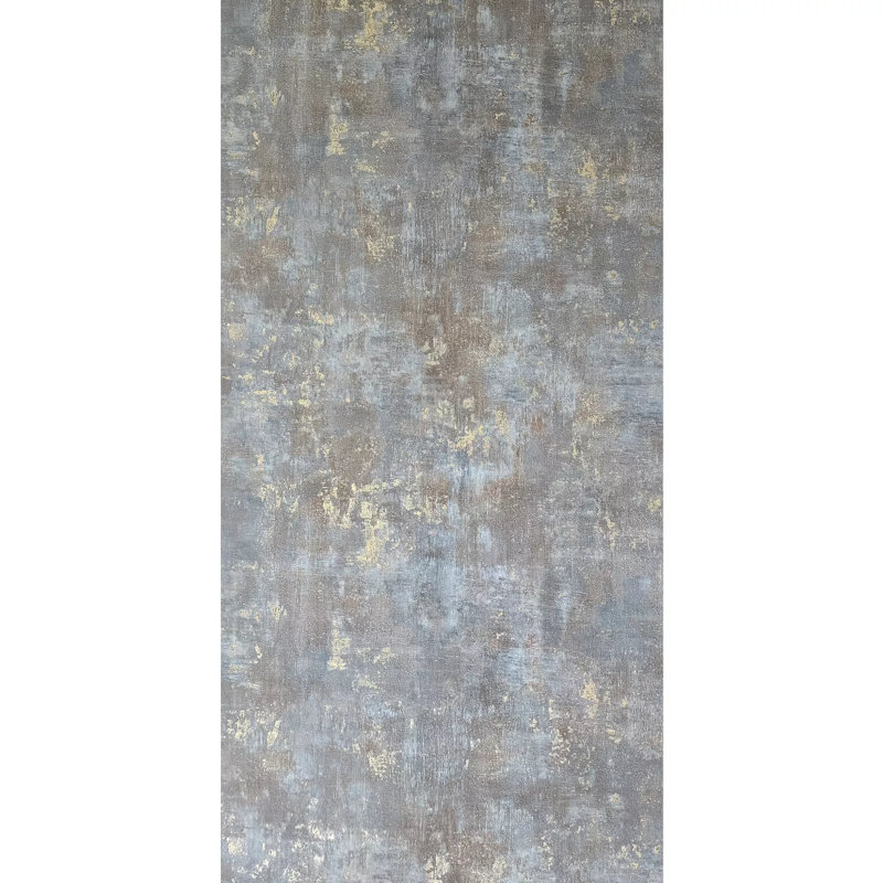 Papier peint imitation béton texturé gris vieilli