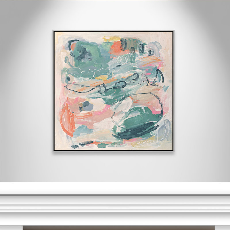Echoes Of Tomorrow Square Version Print by Marisol Evora, 37.5" H x 37.5" W, Silver