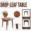 Bowerbank 91 cm Extendable Rubberwood Round Wood Top Dining Table with Wood Base