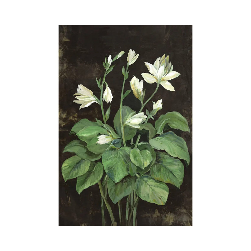 «Blooming Hosta», reproduction d'art sur toile tendue