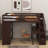 Twin Loft Bed With Drawers,Desk And Stairs-951085506