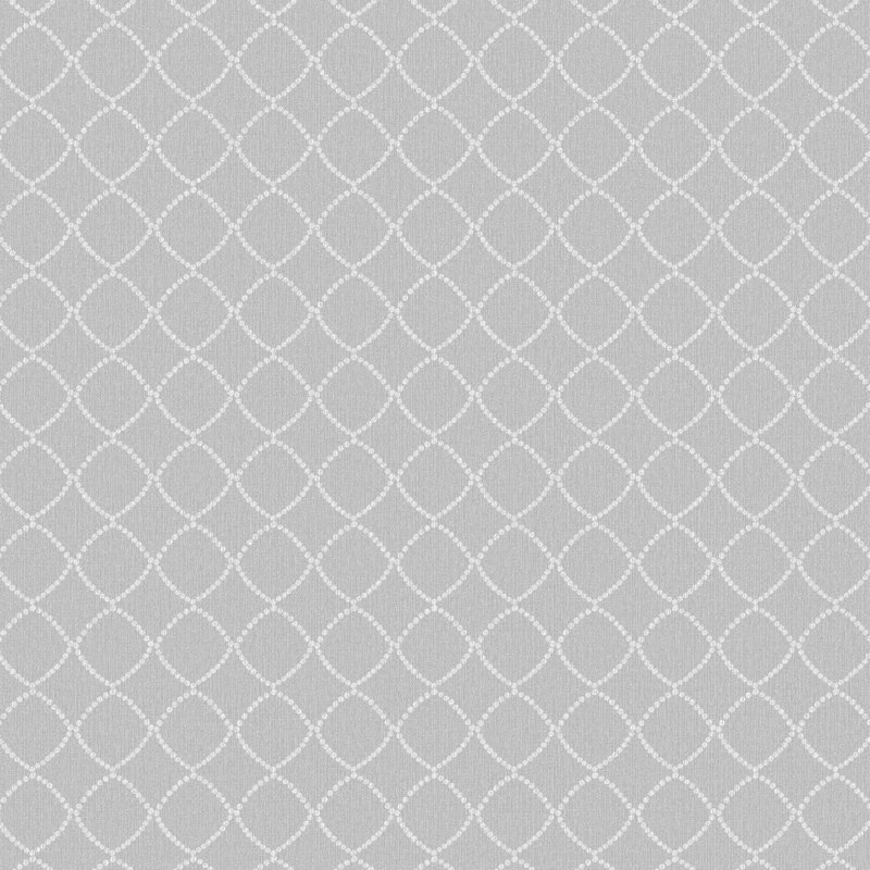 Katreina 1m x 52cm Matte Wallpaper Roll, Light Grey