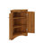 Triangular Corner Cabinet With Adjustable Shelves And Chic Doors-1413908230