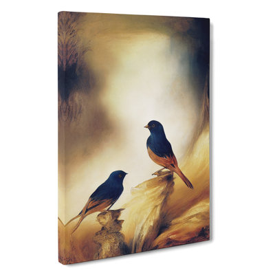 XC1022-4783X Two Birds - Wrapped Canvas Print