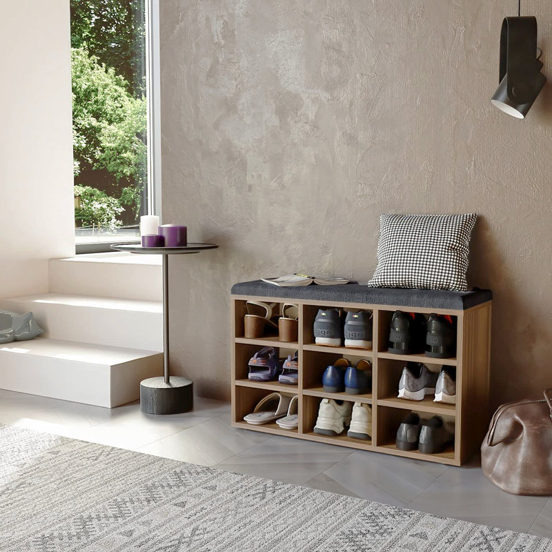 9 Pair Shoe Storage Bench
