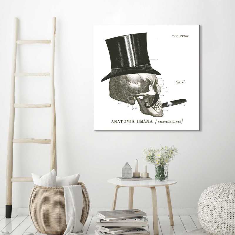 «Dandy Bones III», reproduction de dessin, H 18 po x l 18 po x P 1 po, Toile tendue
