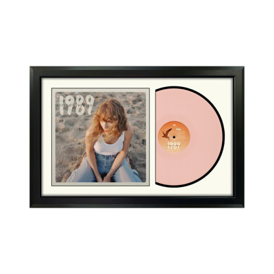 Taylor Swift "1989" (Taylor's Version) Framed Record with White Mat- Rose Garden Pink Vinyl