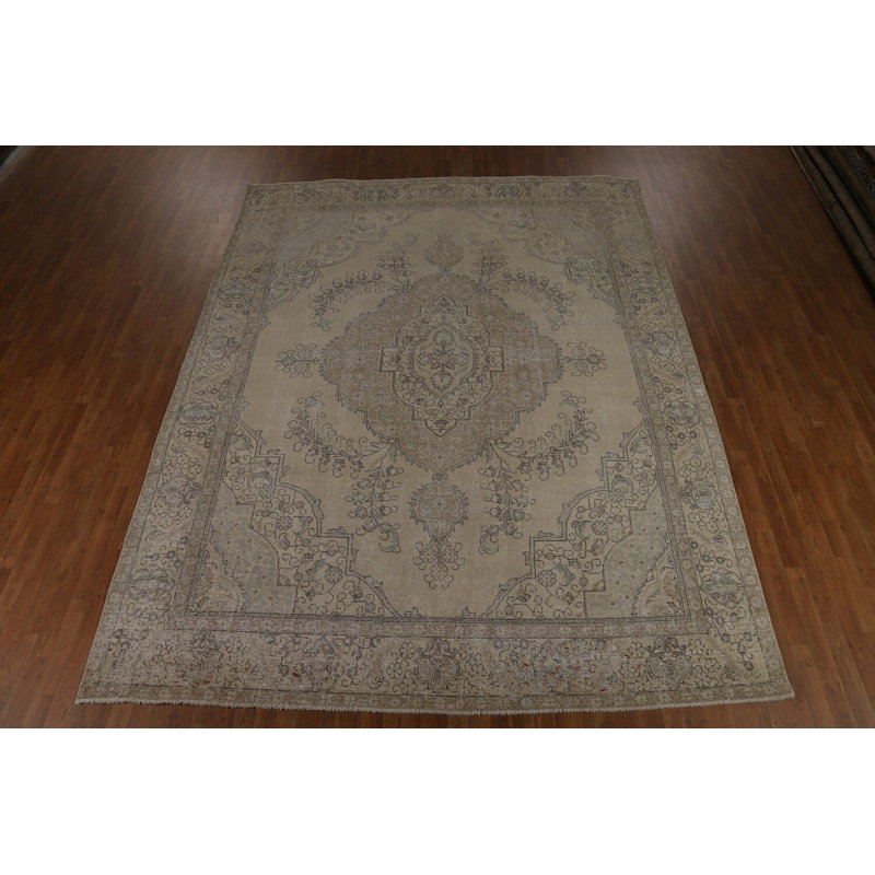 Tapis traditionnel en laine vieillie 10 x 12
