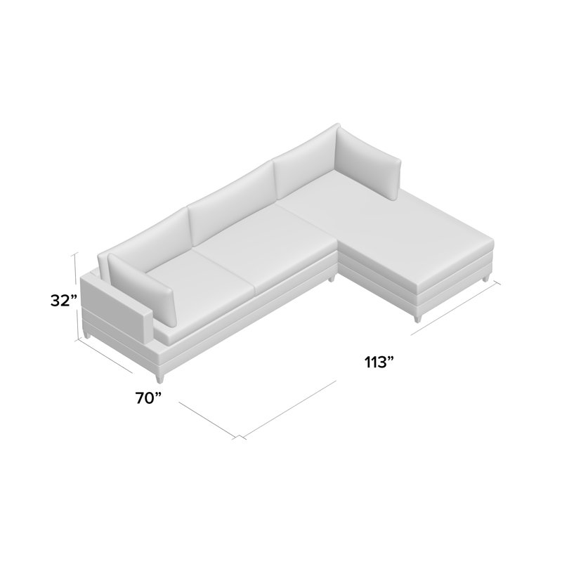 Todd Chaise Sectional, M9463 Teal, Mossy Gray