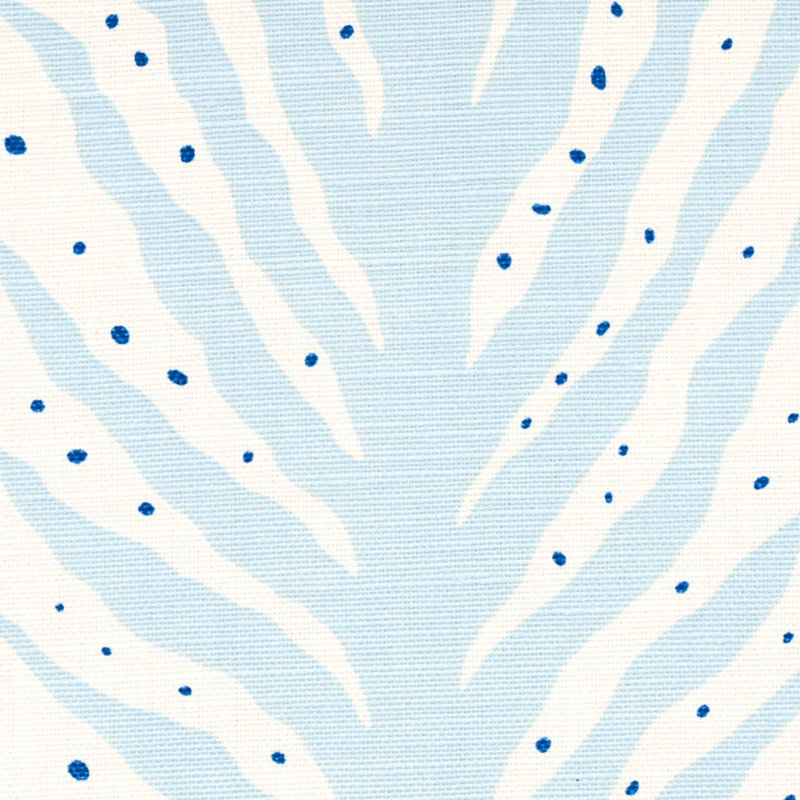 Tissu imprimé Schumacher x Celerie Kemble, Bleu sommeil