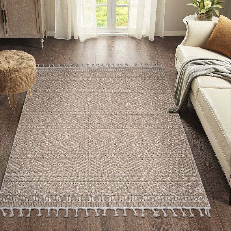 6X9 Geometric Area Rug - Pet- And Stain , Non-Shedding For Living Room, Bedroom, Dining Entryway, Nursery, Dorm Study, Office, Eat-In Kitchen Indoor/Outdoor Long-Term Resistance, Living, Dining, Dorm,