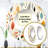 Earthy Boho Eclectic Plants - eclectic  Decorative Wall Mirror, Beige Round Mirror, Printed Metal Art-99623961