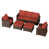 Brown Frame/Red Cushion is out of stock