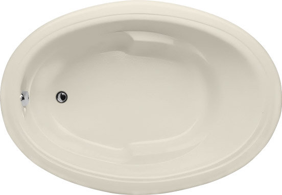 Builder Oval 66'' L Soaking Bathtub, Biscuit