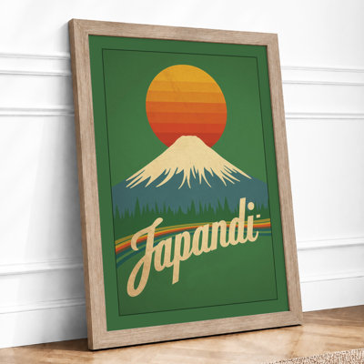 Mountain At Sunset Japandi - Print