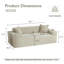Canapé à billes de compression l 80 po-1030984978