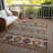 Claritha Orange Washable Indoor-Outdoor Rug - LOOMLAN-546153384