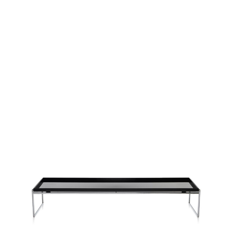 Trays Coffee Table, Black, 10" H x 55.12" L x 15.75" W