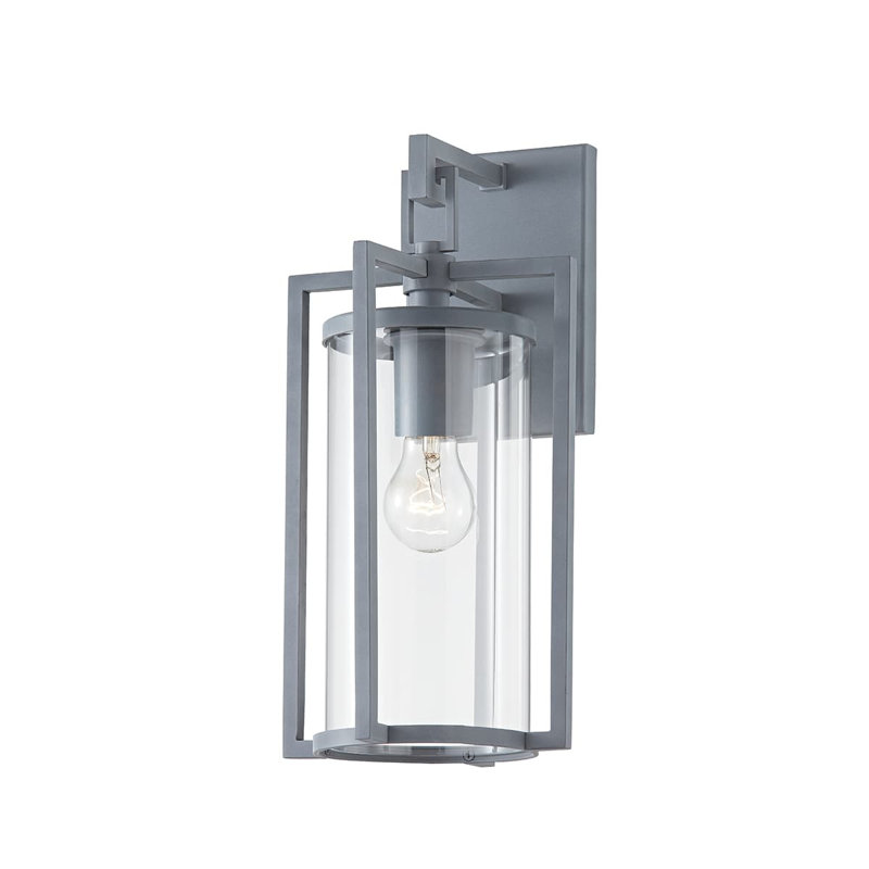 Percy Light Wall Sconce, Black, 14.75" H x 7.25" W x 8" D