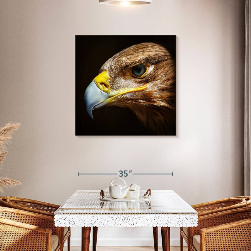 Crowle Eagle Face, 36" H x 36" W