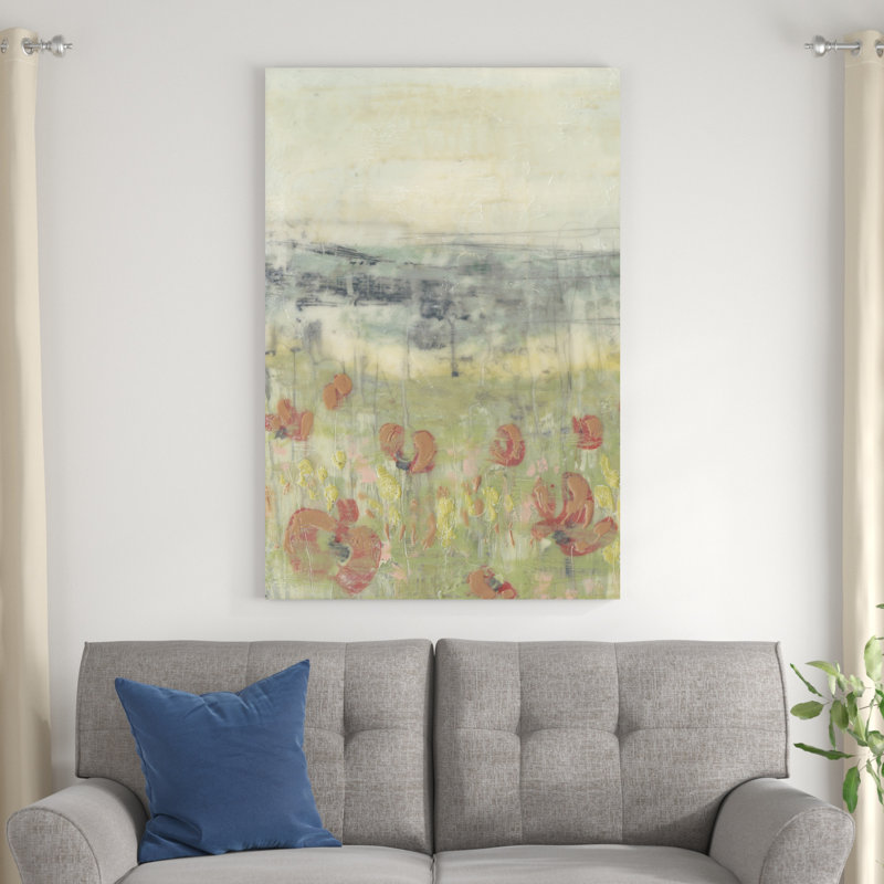 Scène de fleurs sauvages I, H 48 po x l 32 po x P 1,25 po