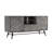Gray Wood Buffet, 63" L, 18" W, 31" H, Multi - Use Storage, Simple Assembly For Any Home Function Easy