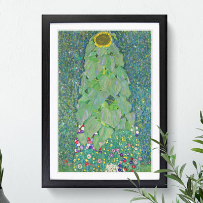 The Sunflower Vol.2 by Gustav Klimt - Framed Print
