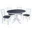 Ensemble de salle à manger à rallonge en bois massif 5 pièces Gadmann-81371308-110887677