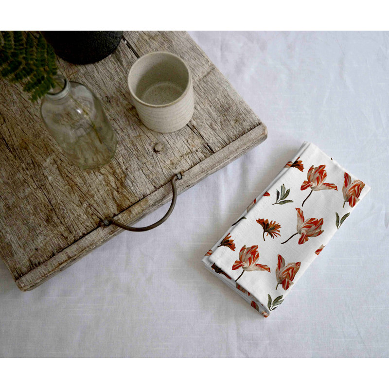 Byung 100% Cotton Floral Square Napkin