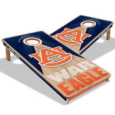 YouTheFan NCAA Auburn Tigers 2X4 Slogan Series Cornhole NO BAGS
