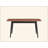 Lanae Natural & Black Finish Dining Table (Extension Bufferfly Leaf)