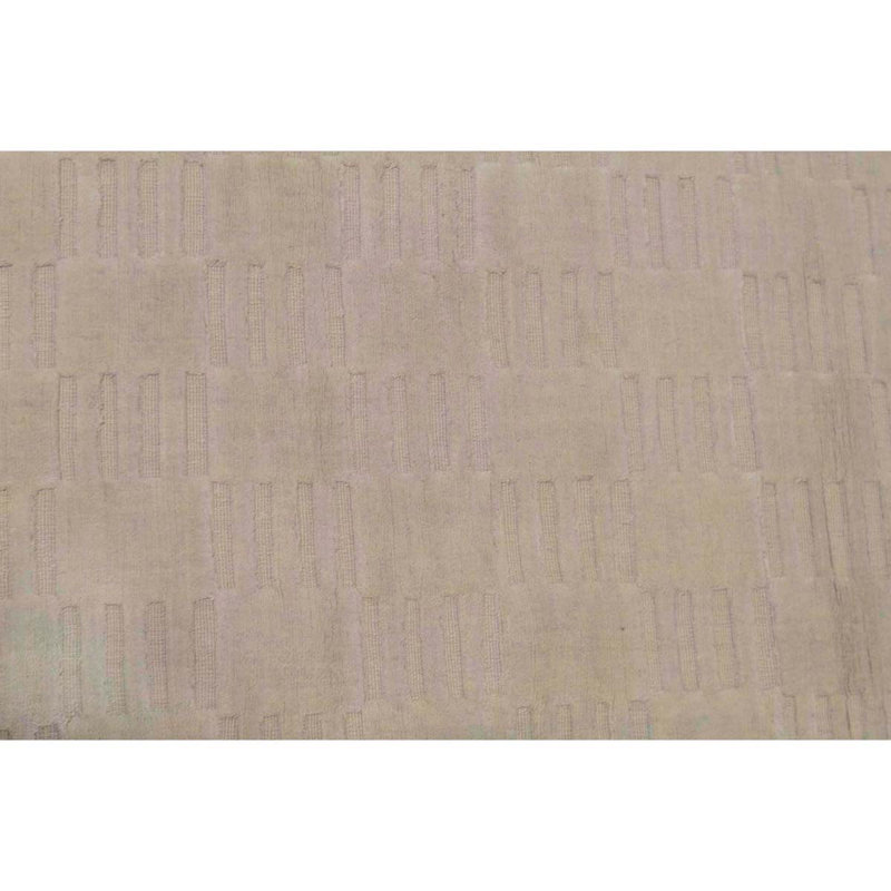 Tapis beige noué à la main de haute qualité