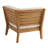 Irma Outdoor Solid Teak Wood Corner Chair with Cushions