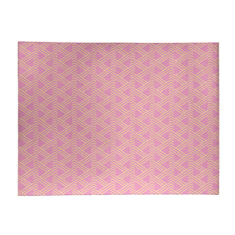 Chenille Geometric Indoor Rug, Rectangle 4' x 6'