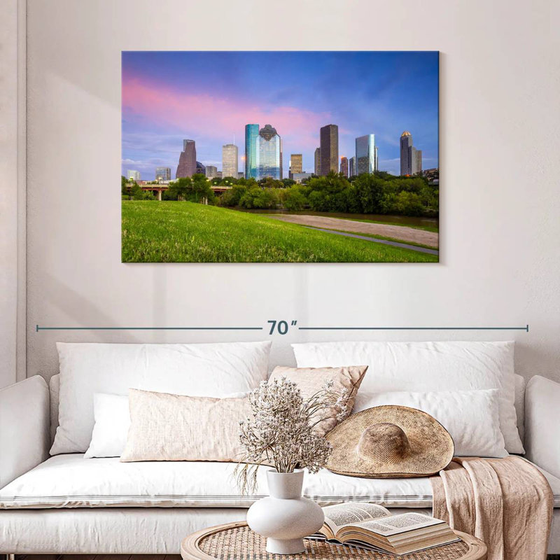Coucher de soleil Sirci Houston, Texas, H 30 po x l 45 po