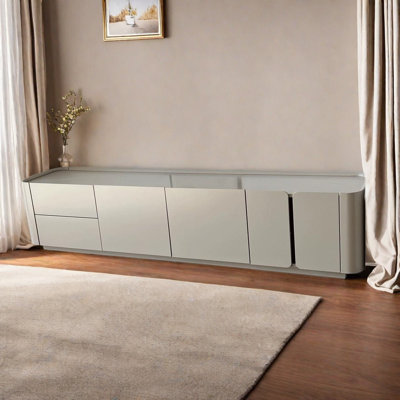 Grey TV cabinet