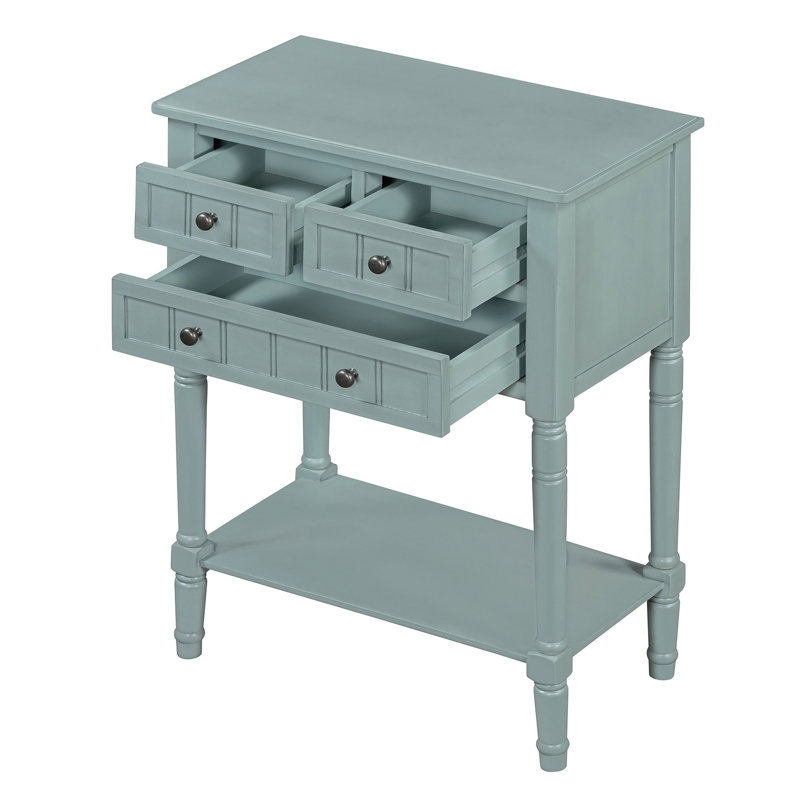 Console étroite, Bleu clair, Bleu clair, Bleu clair