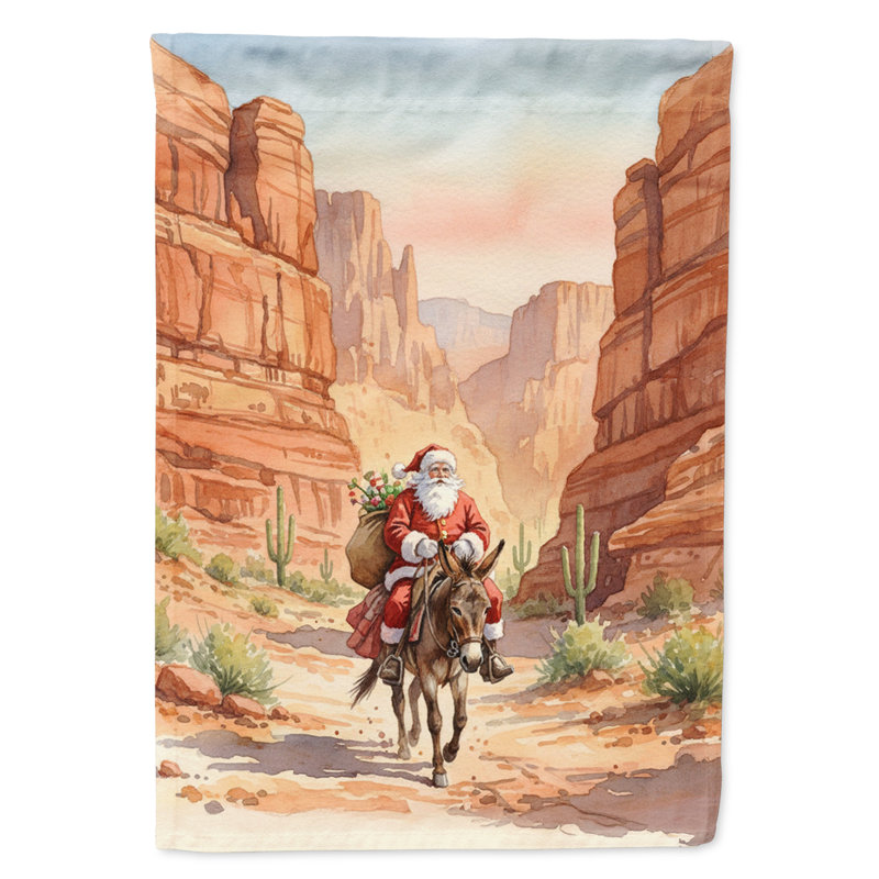 Drapeau du Père Noël dans le désert Canyon House, House Size, Père Noël dans le canyon du désert