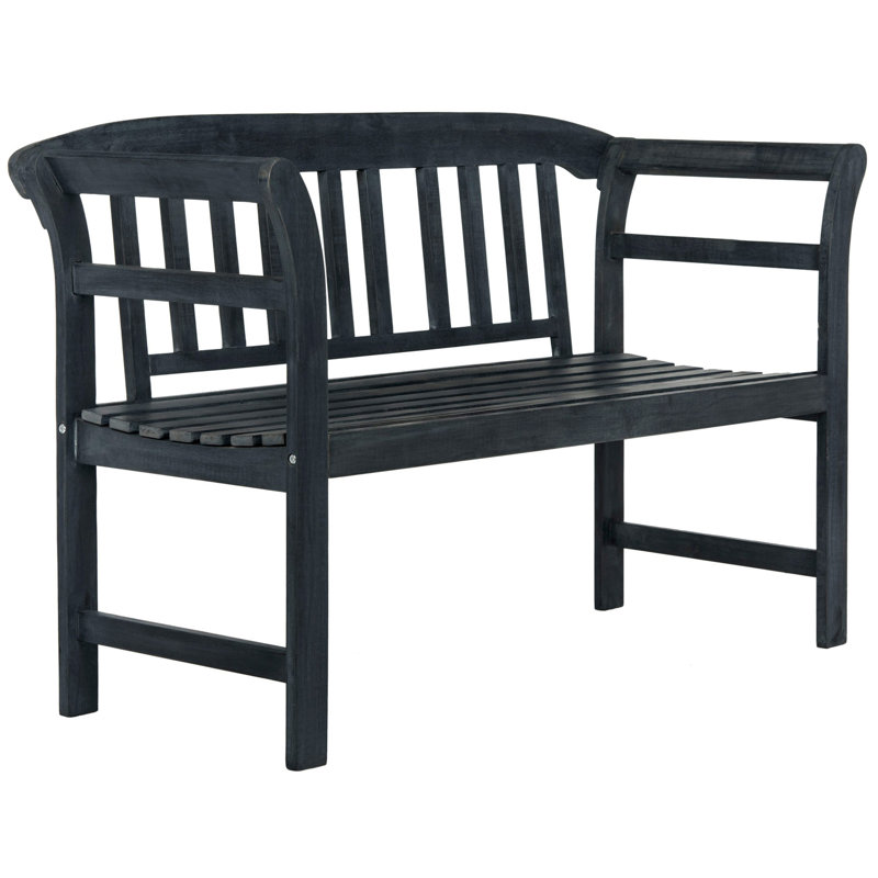 Banc de jardin en bois Archdale, Gris ardoise foncé