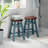 Element 2-pc Dining Stool Set, Rustic Teal & Walnut-48019264