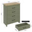 Limestone 4 - Drawer Chest of Drawers-659319135