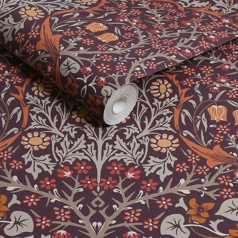 Double rouleau floral Nilda, Prunellier