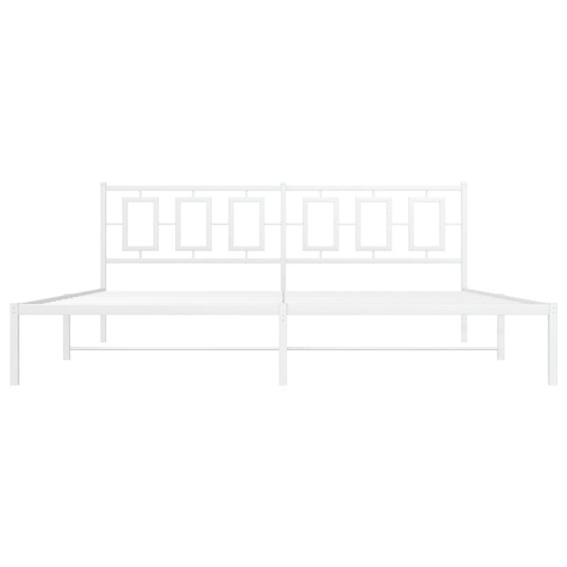 Lilibet Metal Open-Frame Bed, King, White