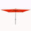 Parasol d'extérieur à DEL solaire 10 x 6,5T avec manivelle et bouton poussoir inclinable pour la cour-634198425
