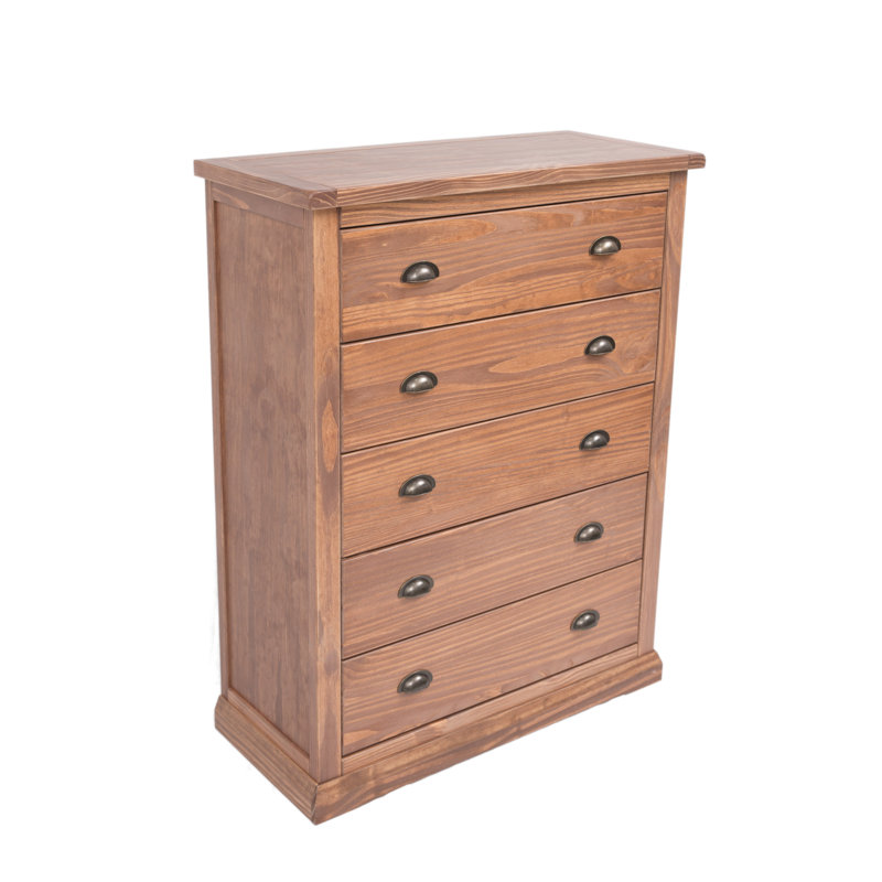 Myatt 90cm W 5 - Drawer Chest of Drawers