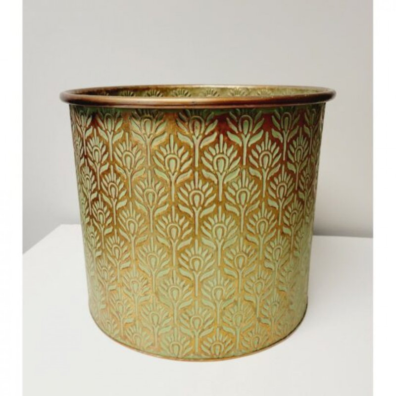 Bronze And Green Patterned Bucket