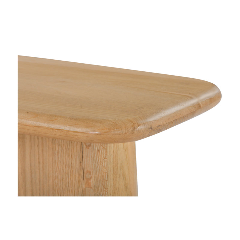Console en bois massif de 52 po Daily, Bois naturel
