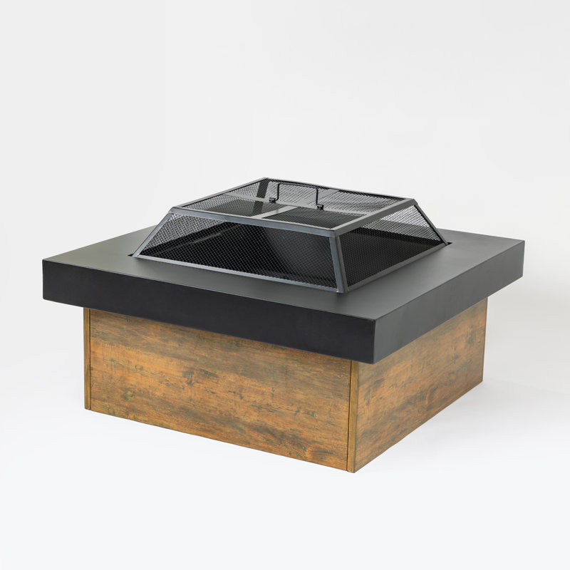 36-Inch Iron Fire Pit Table Wood-Burning Stove