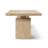 Calder 85" Solid Reclaimed Elm Plinth 8-Person Dining Table