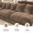 Tolzmann Corduroy Upholstered U-Shaped Sectional-1324745668